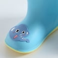 thumbnail image 5 of KPOPLK Toddler Boys Rain Boots Waterproof Kids Girls Lightweight Easy-On Pull-On Handles Non-Slip Sole Cute Dinosaur(Blue,5.5), 5 of 5