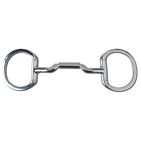 5" Toklat Myler Eggbutt Mb 06 Stainless Steel Low Port Mullen Barrel Mouth Bit