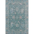 thumbnail image 2 of Addison Rugs Mayfield Premium Machine Washable Traditional Global Teal Rectangle Rug, 10' X 14' Machine Washable Traditional Global Teal Oversized Sherpa Throw Blanket, 2 of 6