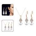 thumbnail image 2 of Juego De Collar Y Aretes Con Diamantes Plateado Malubero Malu1759, 2 of 2