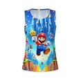 thumbnail image 4 of Lsque Mario Printed Workout Tank Tops for Women, Athletic Sports Tank Tops, Compression Sleeveless Dry Fit Shirts,Sleeveless Yoga Shirt-Medium, 4 of 9