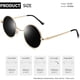 thumbnail image 5 of Gafas de sol Joopin Round Polarized UV400 Steampunk negro/morado, 5 of 6