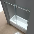 thumbnail image 4 of AstonGlobal TDR978-SS-60-10 Langham 60 x 60 in. Completely Frameless Tub Sliding Door in Stainless Steel, 4 of 6