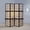 Brown#6, variant on 70.25" Floral Folding Screen - 4-Panel Privacy Screen with Black Frame (69.5"W x 70.25"H)