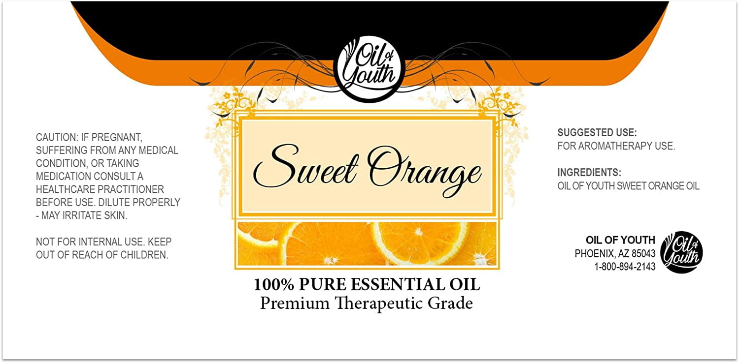 Oil of Youth Sweet Orange Essential Oil, 16 fl oz