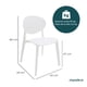 thumbnail image 2 of SET DE 4 SILLAS EXTERIOR MASSA COLOR BLANCA, 2 of 8