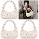 thumbnail image 4 of Bolso Mujer Cuero Pu Plisado Color Sólido Versátil Casual 3 Piezas 6072 Beige, 4 of 9