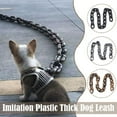 thumbnail image 4 of CUITING Imitation Plastique Grande Chaîne en Fer Épaisse Laisse pour Chien Fournitures de Marche N7M1, 4 of 8