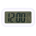 thumbnail image 3 of Réveil Numérique LED avec Grand Écran LCD, Rétroéclairage Intelligent Blanc, Fonction de Minuterie, Calendrier Perpétuel, Transition 24 Heures / 12 Heures pour Voiture, Bureau, Maison, 3 of 6