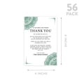 thumbnail image 5 of Koyal Wholesale Dark Green Elegant Ornate Wedding Thank You Place Setting Cards for Table Reception, 56-Pack, 5 of 5