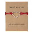 thumbnail image 2 of Regalo del día de San Valentín 1PCS pulsera del día de San Valentín con la palabra ajustable hecho a mano cuerda de cuerda relación pulseras de regalo para las mujeres hija hombres adolescentes, 2 of 8