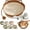 Brown, variant on Cutypet Cat Basket, Cutypet Cat Bed Rope Cotton, Handwoven Basket for Indoor Cats with Play Rope, Built-in Washable Breathable Cushion, Foldable Scratchable