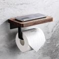 thumbnail image 1 of Toilet Paper Holder With Phone Shelf Bathroom Tissue Roll Holder, 1 of 1