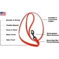 thumbnail image 3 of DogLine - Biothane Waterproof Dog Leash Strong Coated Nylon Webbing with Black Hardware Odor-Proof for Easy Care Clean High Performance for Small or Large Dogs(Neon Orange: Width 3/4" | L: 24"(2ft)), 3 of 7