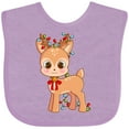 thumbnail image 3 of Inktastic Cute Christmas Reindeer with Christmas Lights Boys or Girls Baby Bib, 3 of 4
