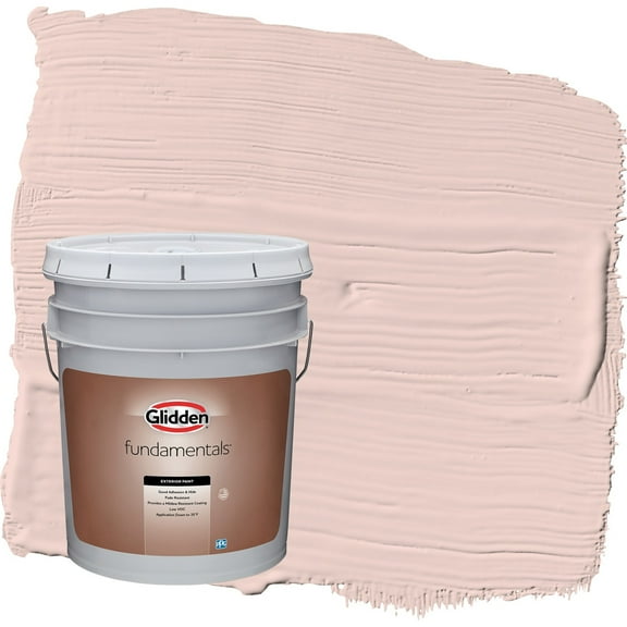 Glidden Fundamentals Honeysweet / Orange Semi-Gloss Exterior Paint, 5 Gallon