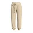 thumbnail image 6 of Women's Cotton Linen Joggers Ihhxva Drawstring Pants with Pockets Casual Elastic Waist Trousers Loose Fit Summer Straight Leg S-2XL, 6 of 6