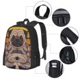 thumbnail image 2 of Disketp Pug dog Yoga Mochila Minimalista de Gran Capacidad, Mochila de Viaje para Escuela, Trabajo o Uso Diario, 2 of 6