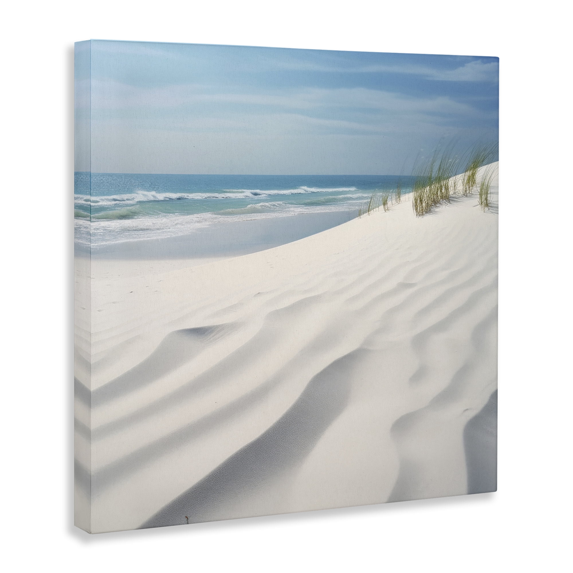 Stupell Industries Seabreeze Windy Dunes Landscape Photography Gallery Wrapped Canvas Art Print Wall Art, 24 x 24