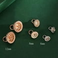 thumbnail image 7 of QQTDFG Sterling Silver Round Ball Screw Clasp CZ for Bracelet Necklace A5260-Gold-12mm clasp, 1 pc, 7 of 7