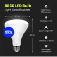 thumbnail image 3 of Bombilla LED Feit Electric BR30, 7,2 W, 650 lm, 2700 K, regulable, 3 of 9