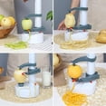 thumbnail image 4 of Pelador de patatas eléctrico, pelador automático de manzanas, pelador giratorio de acero inoxidable resistente, pelado rápido y fácil, 4 of 5