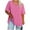 Pink ., variant on Summer Savings Clearance 2025! BOVXNPU Plus Size Womens Summer Tops,Short Sleeve Tops for Women,Fashion Women's Casual V-Neck Short Sleeve T-Shirt Solid Fashionable Casual and Loose Blouse Tops