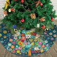 thumbnail image 4 of Christmas Tree Skirt 36" Colorful Ditsy Floral Print Christmas Tree (6) Xmas Tree Skirts Mat for New Year Holiday Christmas Party Decorations, 4 of 5
