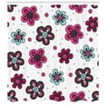 thumbnail image 3 of Ambesonne Floral Shower Curtain, Florets Buds Girls, 69"Wx84"L, Magenta Grey Pale Blue, 3 of 3