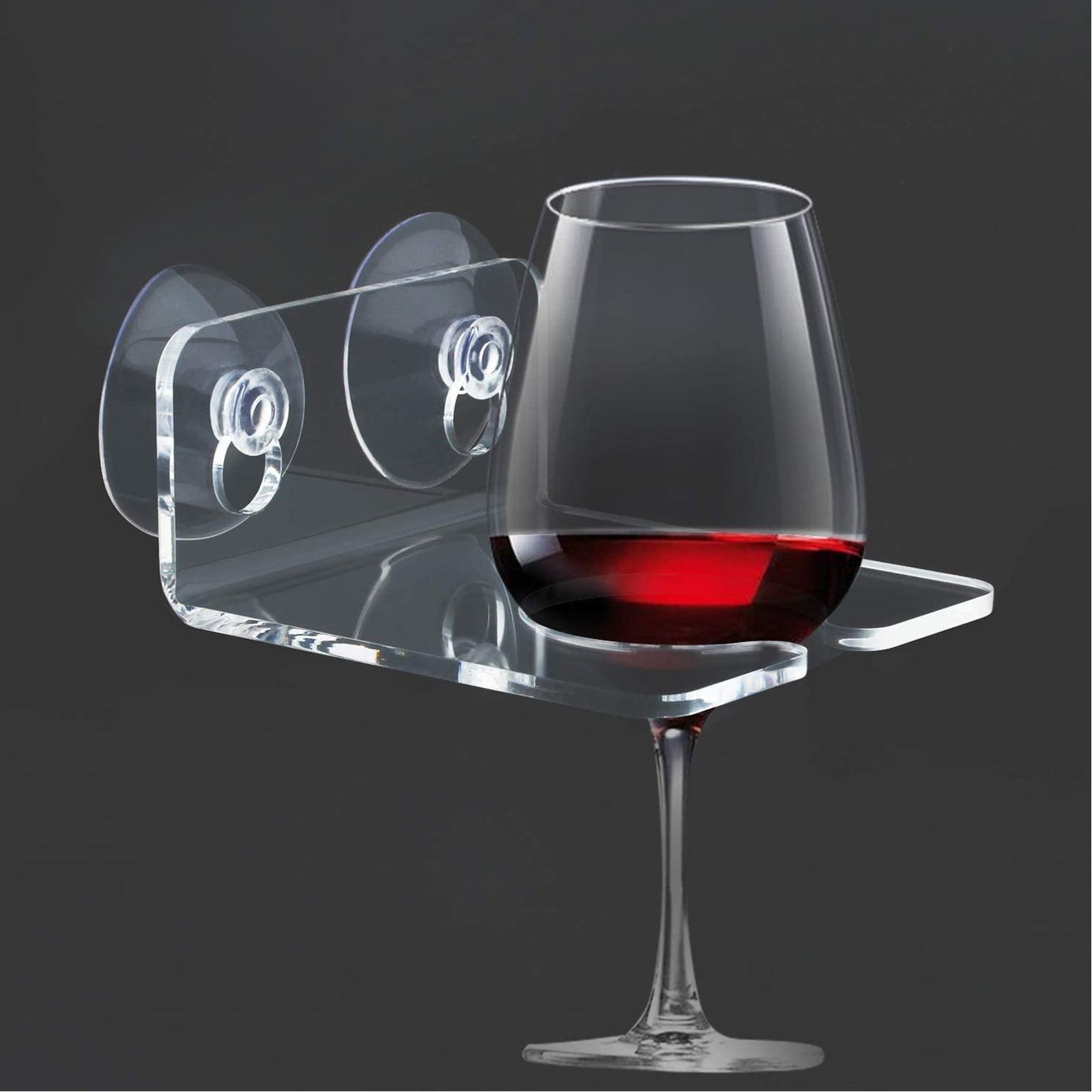 Tub Wine Glass Cup Holder, Shower And Cup Holder For Wine, Relaxation Wine  Gift For Christmas-crystal Clear Acrylic
