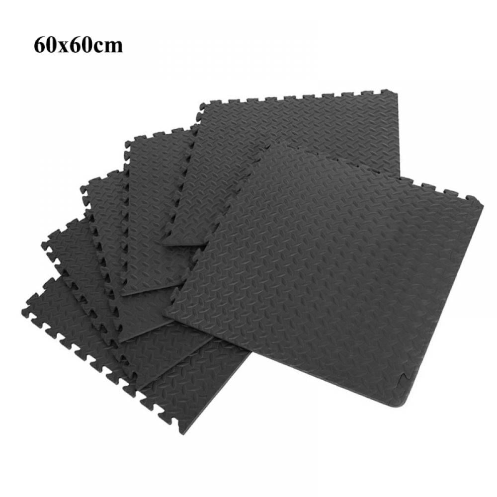 Foam GYM Floor Tiles Mat Comfy Mat EVA Black Interlocking Puzzle Exercise Mat 