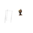 thumbnail image 1 of Mesita De Noche Minimalista De Acrílico Transparente Con Figura De Globo Terráqueo, Reloj De Mesa Moderno Para Sala De Estar, Dormitorio, Oficina Y Armario., 1 of 8