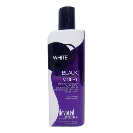 Devoted Creations White 2 Black Violet Ultra Black Bronzer Tanning Lotion