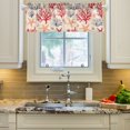 thumbnail image 2 of Yayeee Kitchen Valance Rod Pocket 54" x 18" Living Room Window Curtain, Retro Starfish, 2 of 6