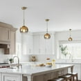 thumbnail image 3 of Lámpara colgante KCO Lighting Glass Globe Modern Gold Kitchen, 3 of 7