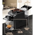 thumbnail image 3 of Goldensoil Fully Automatic Espresso Machine 1350 W, 20 Bar, 1.5 L Water Tank & 750ml Milk Box, Black & Silver, 3 of 12