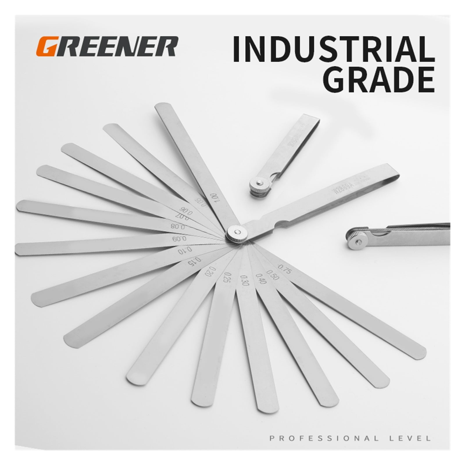 0.02 To 1mm 14 17 Blade Thickness Gap Metric Filler Feeler Gauge Measure Tool For Feeler Gauge Valve Shim Use ,High Strength