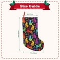 thumbnail image 3 of Bingfone Colorful Cats Print Personalized Christmas Stocking - Snowman Design Large 18 inch,Family Holiday Season Decor, 3 of 8