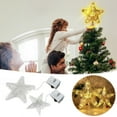 thumbnail image 2 of PEIBang Christmas Tree Topper Star,Christmas Tree Decoration Lights,Battery Powered Small Xmas Tree Decor for Party Holiday Decoration, 2 of 5