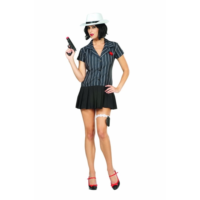 Disfraz RG Disfraces Hoodlum Honey para mujer, color blanco y negro, talla L