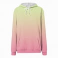 thumbnail image 4 of Godom Hoodies for Women 2025 Fall Trendy Gradient Color Drawstring Pullover Tops Casual Loose Oversized Y2k Sweatshirts, 4 of 6