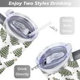 thumbnail image 5 of Hand-painted Christmas Evergreen Tree 40 Oz Tumbler with Handle Lid and Straw Stainless Steel Double Walled Vacuum Insulated Cup Merry Christmas Gifts Tumbler for Women Men Friends Outdoor Indoor, 5 of 6