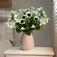 thumbnail image 6 of JHyouerji Artificial Flowers 15 Heads Faux Bouquet Florals Arrangements Decor for Farmhouse Home Wedding Table Centerpiece, Fake Plastic Flower for Vase Decoration, 6 of 7
