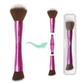 thumbnail image 1 of Set de brochas de maquillaje JILIER 4 en 1 con funda para líquido, crema y polvo, 1 of 7