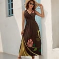 thumbnail image 6 of Elegant Asian-Inspired Floral Sleeveless Dress Cocktail of dresses Women's clothing sensual sexy dress for women, 6 of 6