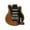 Brown, variant on Guitar Shaped Backpack PU Leather Musical Instrument Style Daypack for Travel Outing Gift