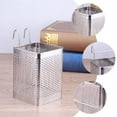 thumbnail image 2 of Organizador de cubiertos de acero inoxidable de 2 piezas, soporte para colgar palillos, escurridor de vajilla, 2 of 5