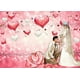 thumbnail image 4 of Fondo de San Valentín con corazones rosas, lentejuelas brillantes y bokeh para fotografía de boda, 1,5 x 0,9 m, para recién nacidos, despedidas de soltera, cumpleaños., 4 of 5