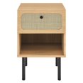 thumbnail image 4 of Nightstand Side End Table, Brown Oak, Wood, Bedroom Living, Modern Contemporary HB35722, 4 of 7