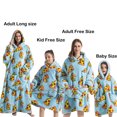 thumbnail image 3 of Manta de franela con mangas, sudadera de invierno, jersey de lana, tiburón gigante, manta usable, Sudadera con capucha para adultos y niños, 3 of 3